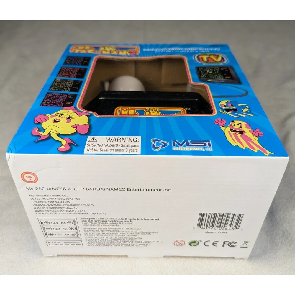 NEW MSI Entertainment Pacman‎ Plug & Play TV Arcade Joystick